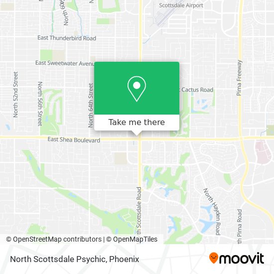 Mapa de North Scottsdale Psychic