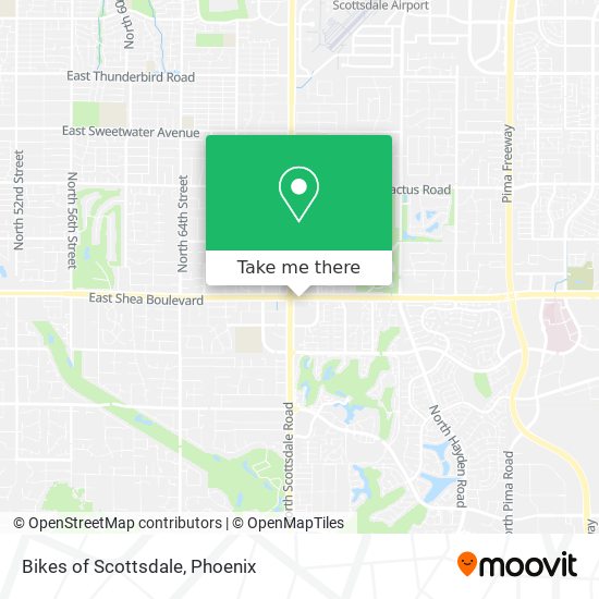 Bikes of Scottsdale map