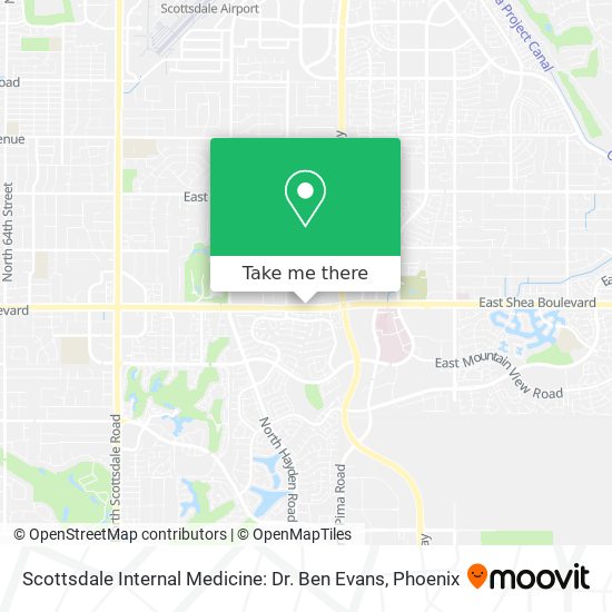 Mapa de Scottsdale Internal Medicine: Dr. Ben Evans