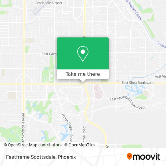 Fastframe Scottsdale map