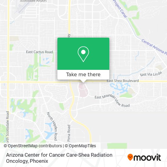 Arizona Center for Cancer Care-Shea Radiation Oncology map