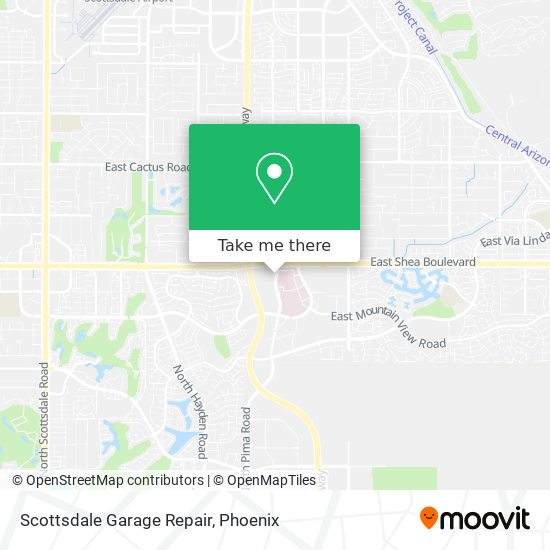 Mapa de Scottsdale Garage Repair