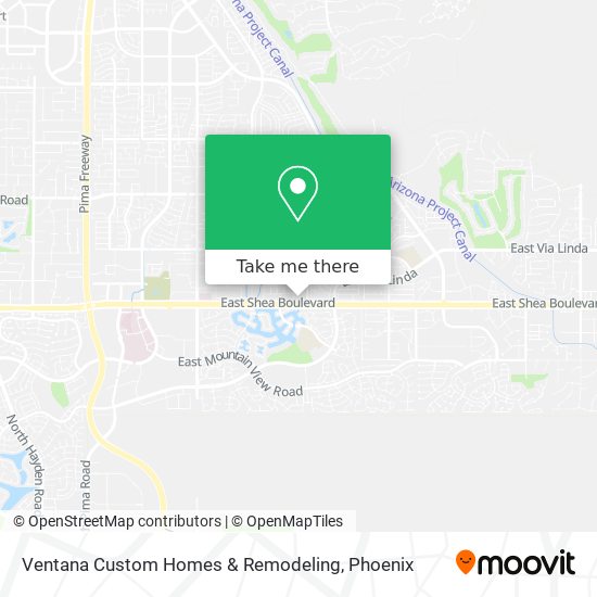 Ventana Custom Homes & Remodeling map