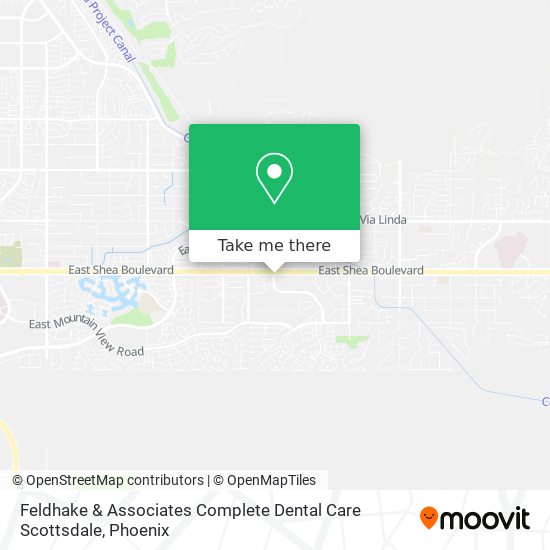 Feldhake & Associates Complete Dental Care Scottsdale map