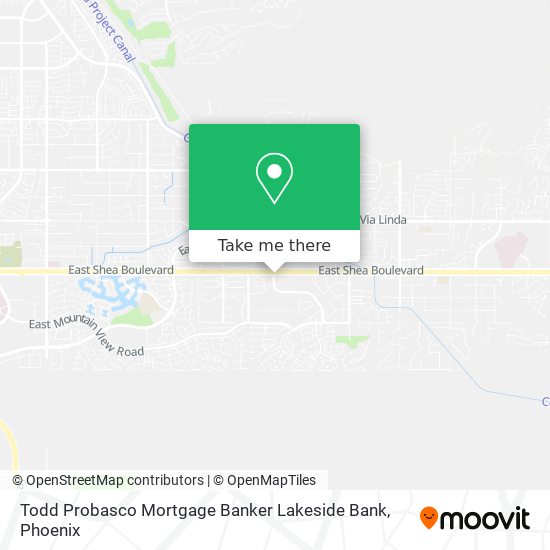 Todd Probasco Mortgage Banker Lakeside Bank map