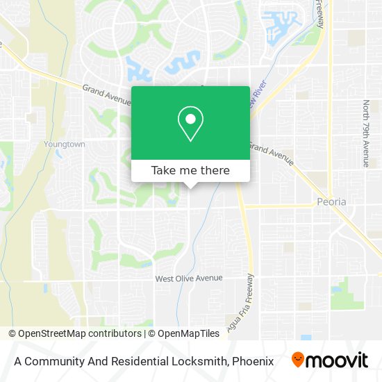 Mapa de A Community And Residential Locksmith