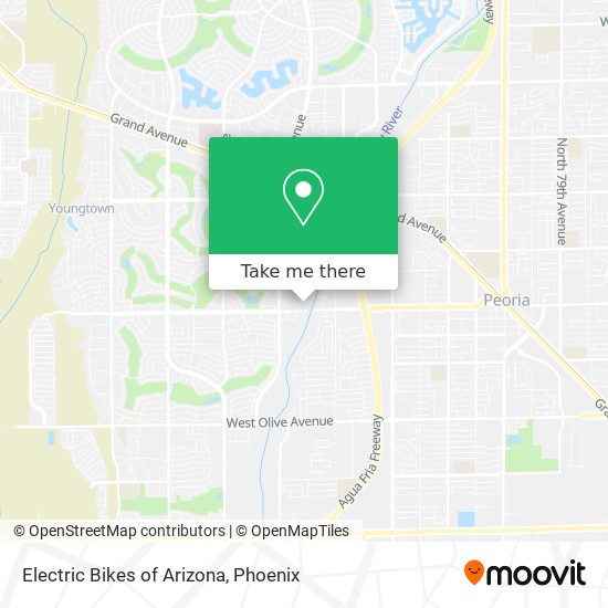 Electric Bikes of Arizona map