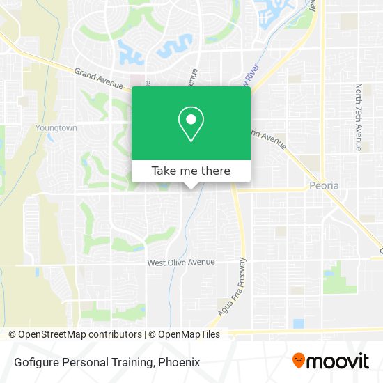 Gofigure Personal Training map