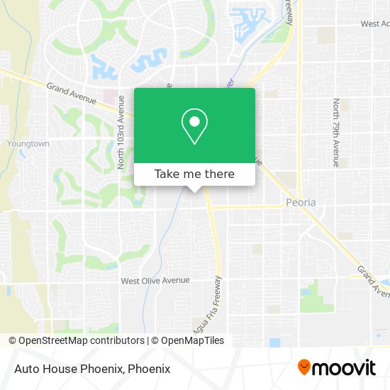 Auto House Phoenix map
