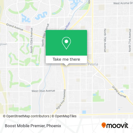 Mapa de Boost Mobile Premier