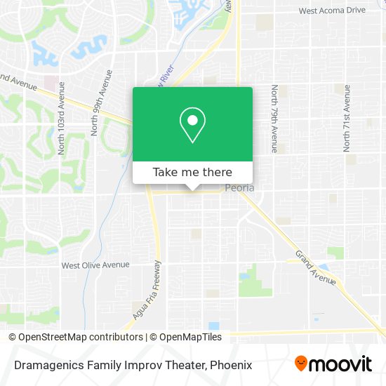 Mapa de Dramagenics Family Improv Theater