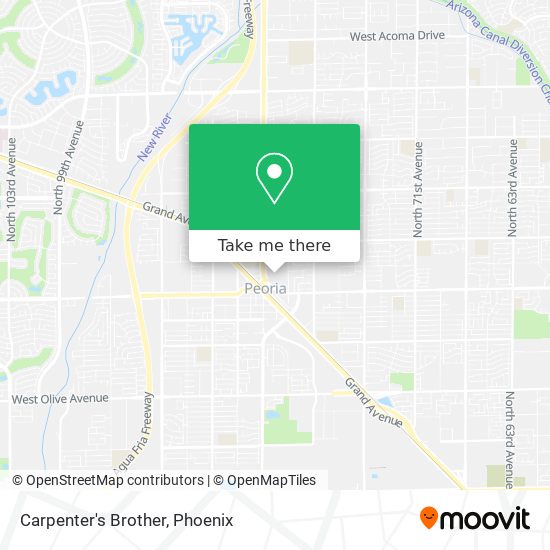 How to get to Carpenter's Brother in Peoria by Bus?
