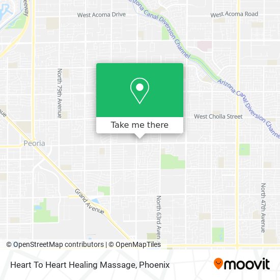 Heart To Heart Healing Massage map