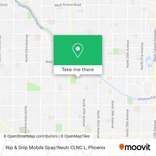 Nip & Snip Mobile Spay / Neutr CLNC L map