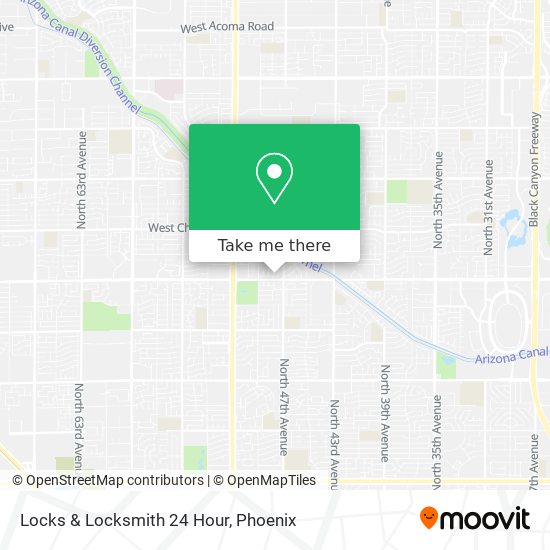 Locks & Locksmith 24 Hour map