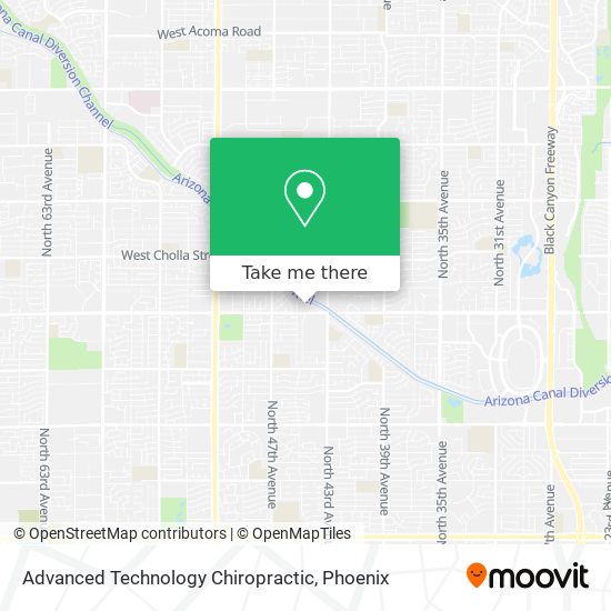 Advanced Technology Chiropractic map