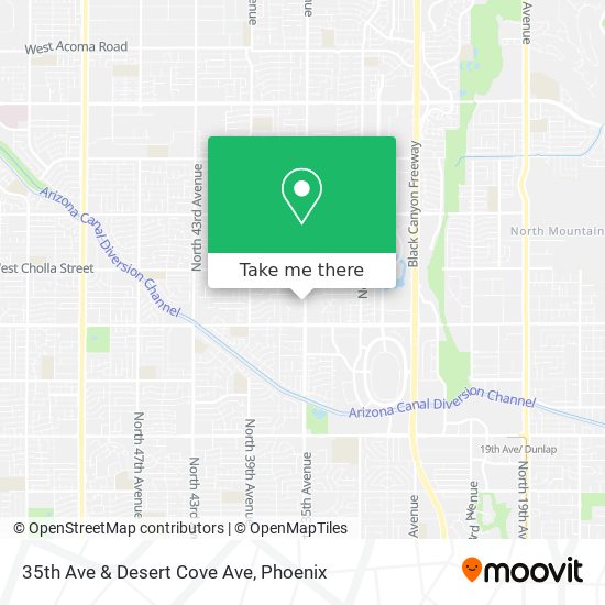 35th Ave & Desert Cove Ave map