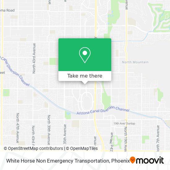 White Horse Non Emergency Transportation map