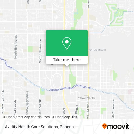 Mapa de Avidity Health Care Solutions