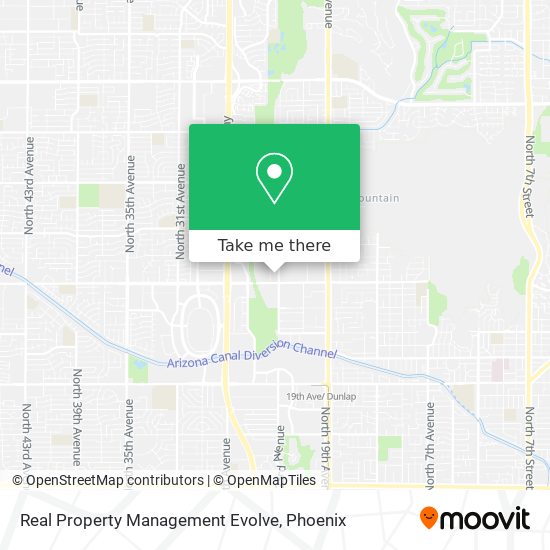 Mapa de Real Property Management Evolve