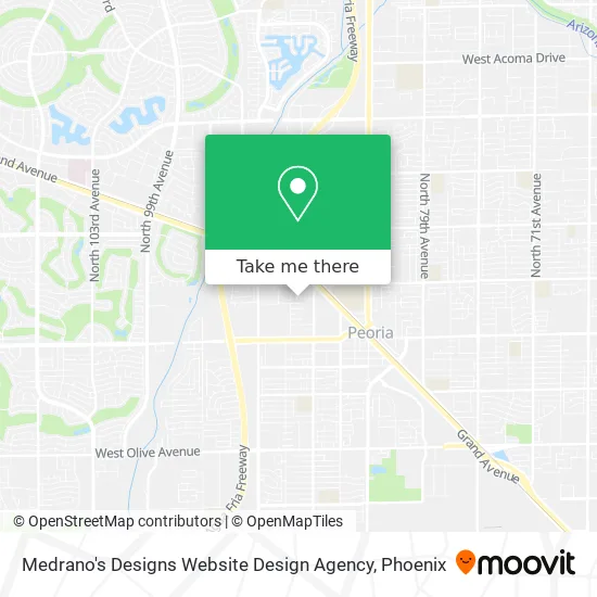 Medrano's Designs Website Design Agency map