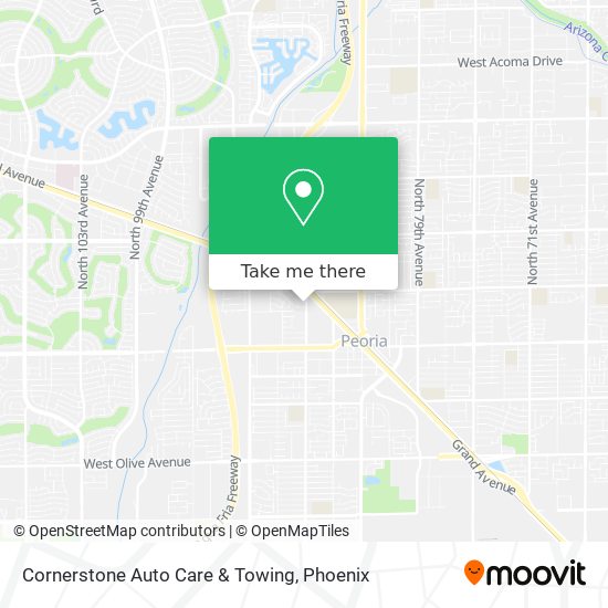 Mapa de Cornerstone Auto Care & Towing