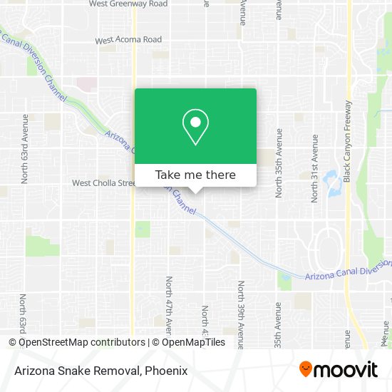 Arizona Snake Removal map