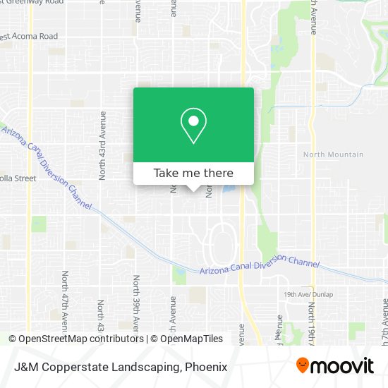 J&M Copperstate Landscaping map