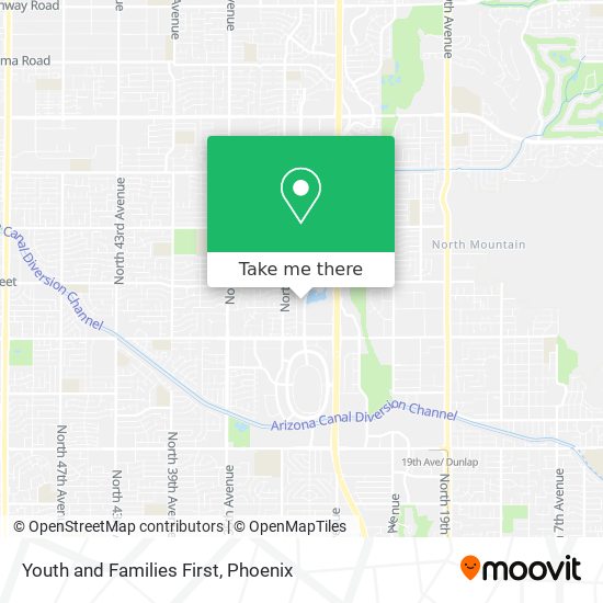 Youth and Families First map