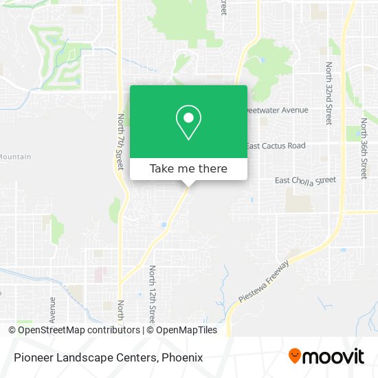 Pioneer Landscape Centers map