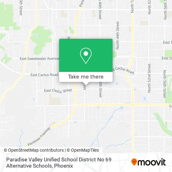 Mapa de Paradise Valley Unified School District No 69 Alternative Schools