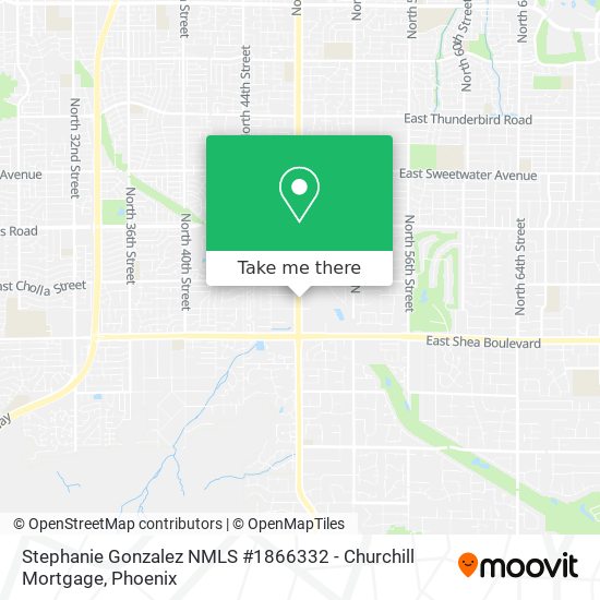 Mapa de Stephanie Gonzalez NMLS #1866332 - Churchill Mortgage