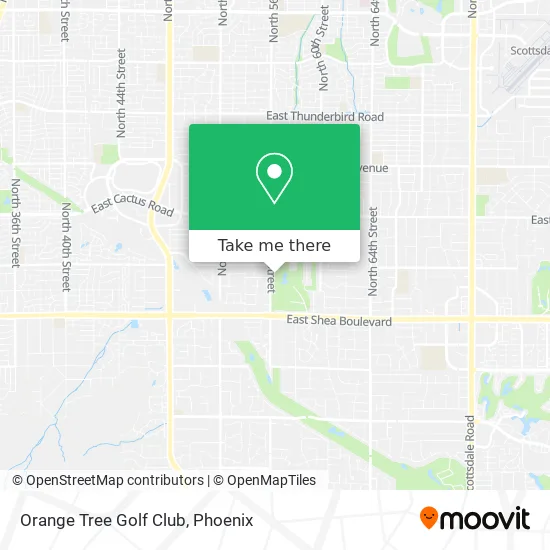 Orange Tree Golf Club map