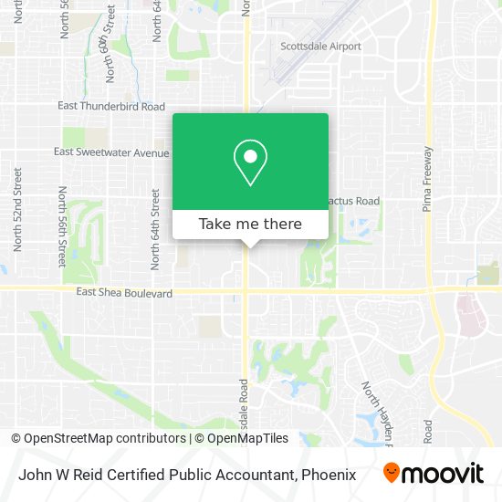 John W Reid Certified Public Accountant map