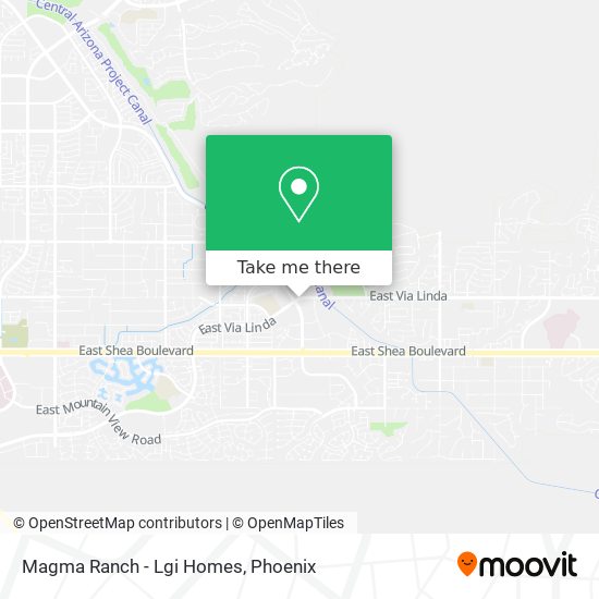 Mapa de Magma Ranch - Lgi Homes