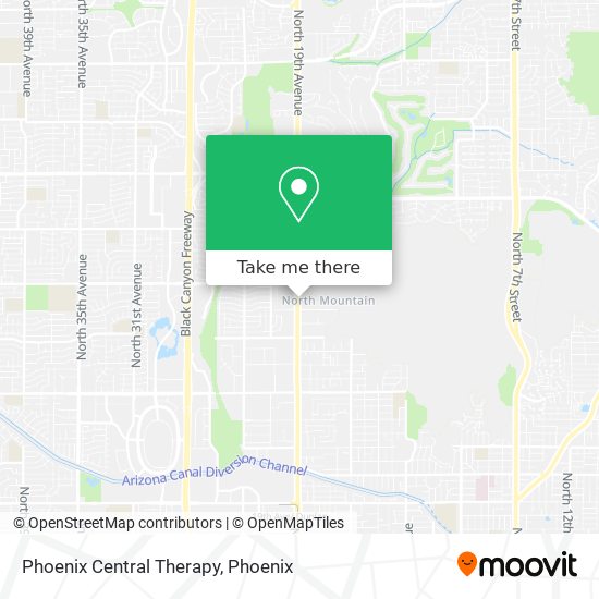 Mapa de Phoenix Central Therapy