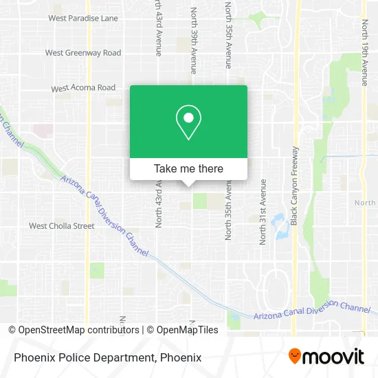 Phoenix Police Department map