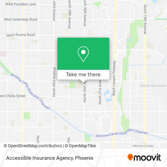 Mapa de Accessible Insurance Agency