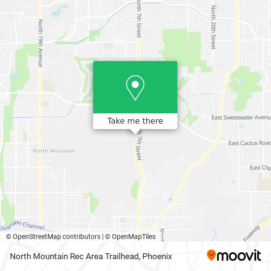 Mapa de North Mountain Rec Area Trailhead