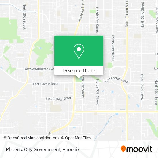 Phoenix City Government map
