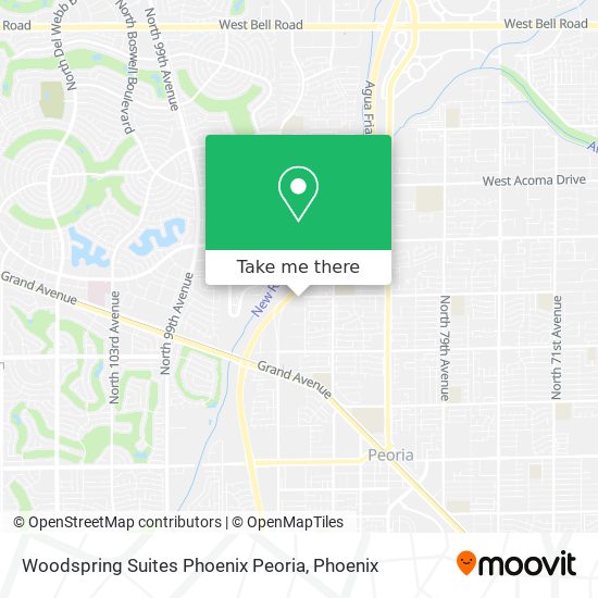 Woodspring Suites Phoenix Peoria map