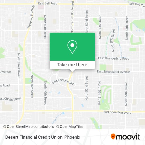 Mapa de Desert Financial Credit Union