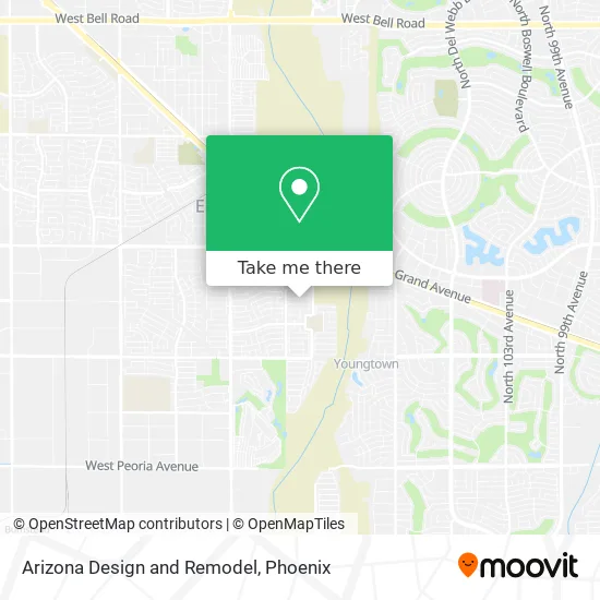 Arizona Design and Remodel map