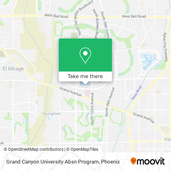 Grand Canyon University Absn Program map