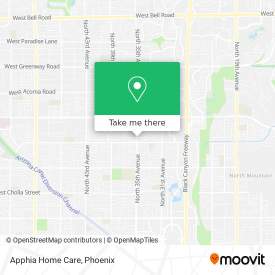 Apphia Home Care map