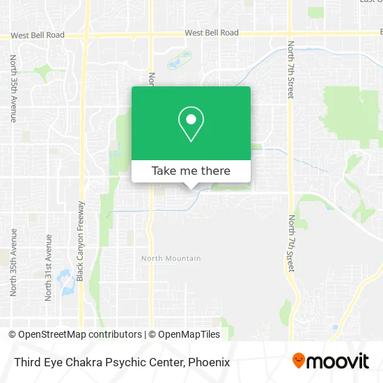 Third Eye Chakra Psychic Center map