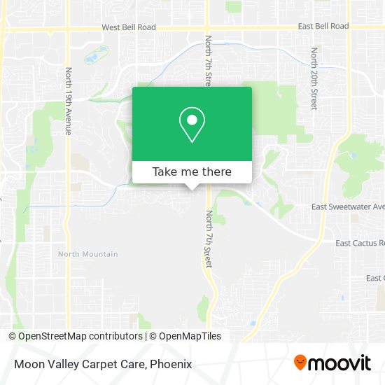 Moon Valley Carpet Care map