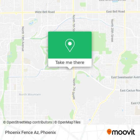 Mapa de Phoenix Fence Az