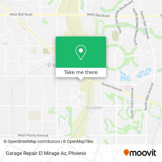 Garage Repair El Mirage Az map