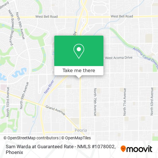 Sam Warda at Guaranteed Rate - NMLS #1078002 map